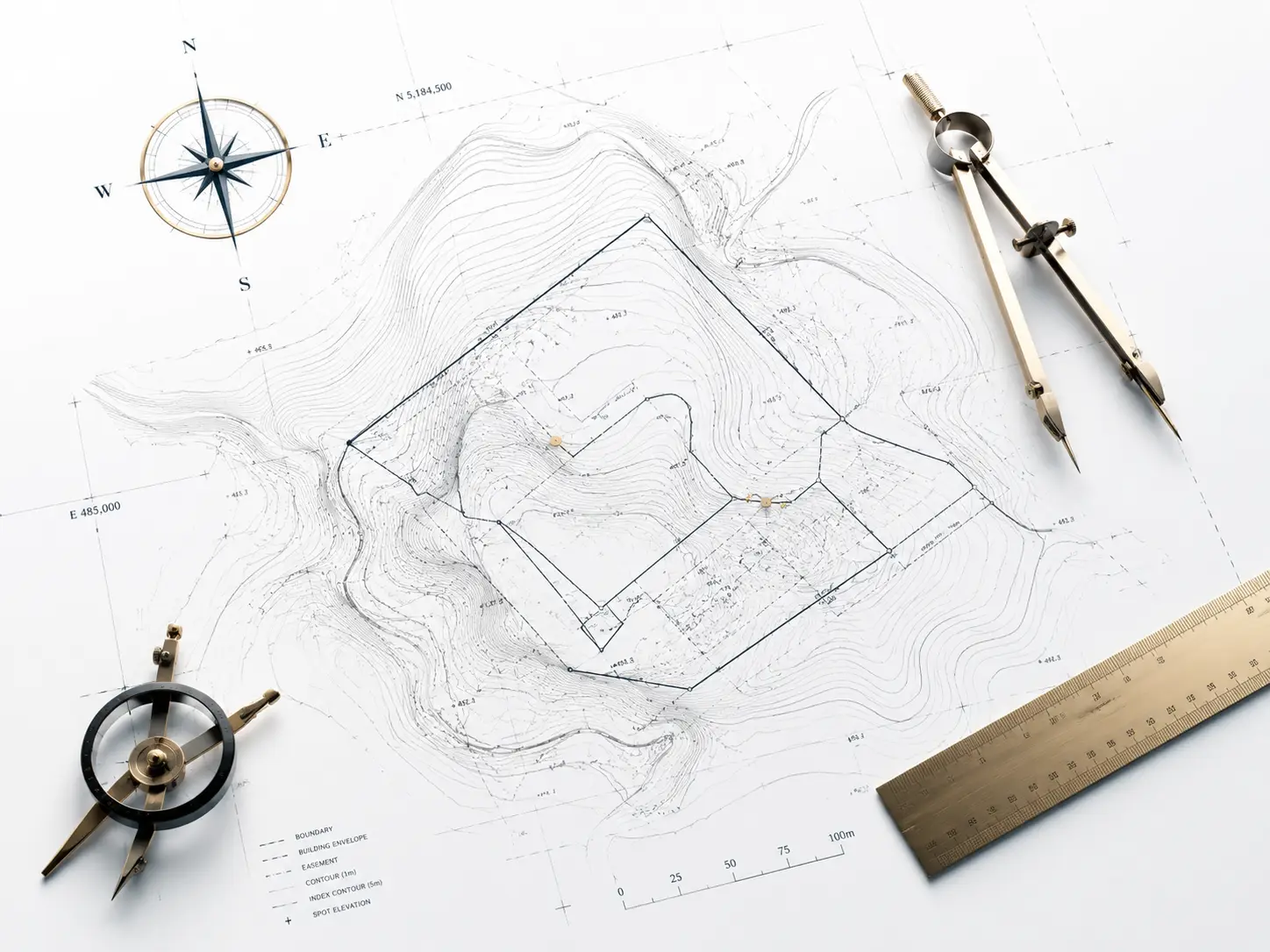 Aerial view of undeveloped land on Skiathos