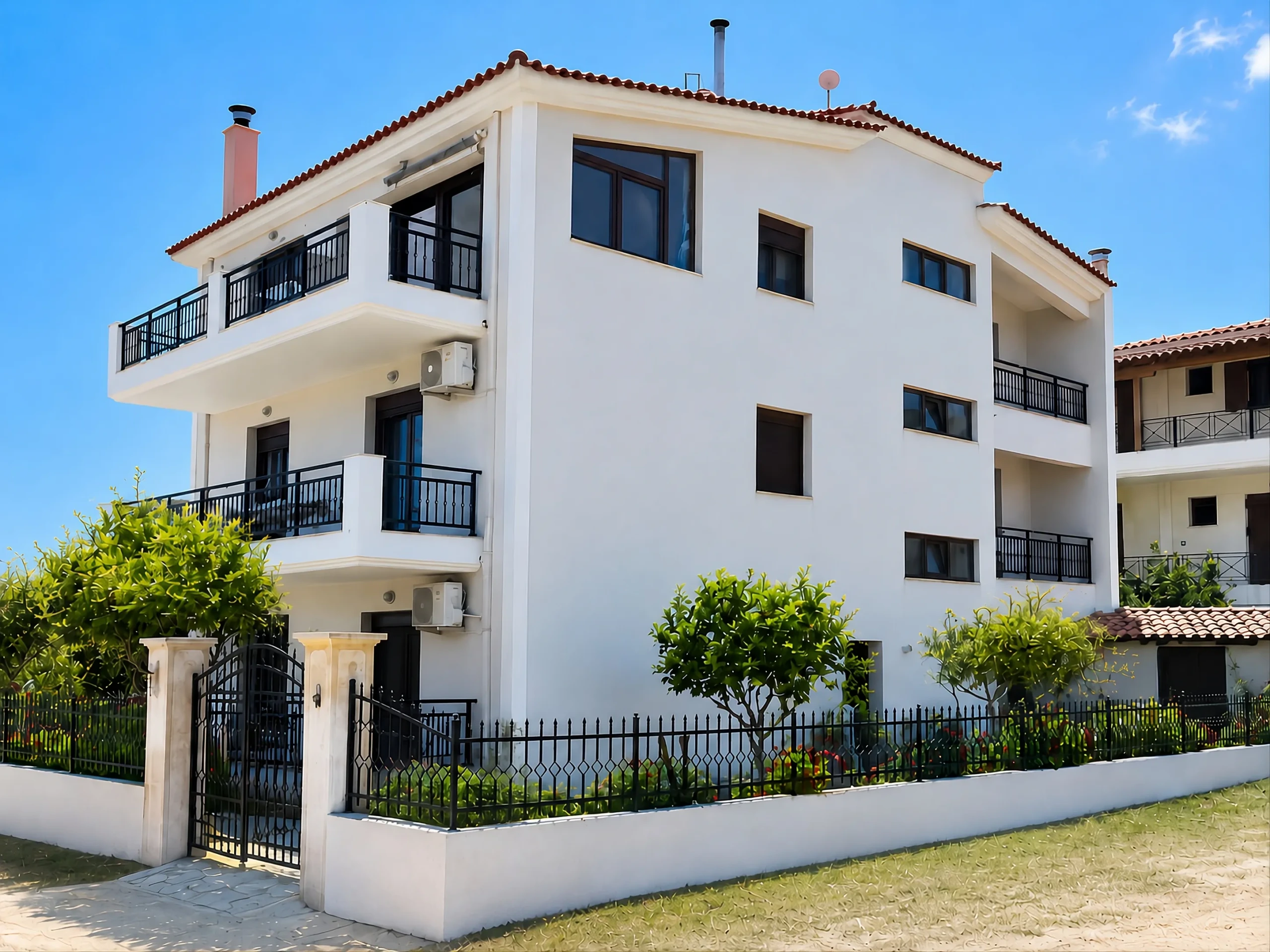 The whole building, The Triple Threat, Skiathos